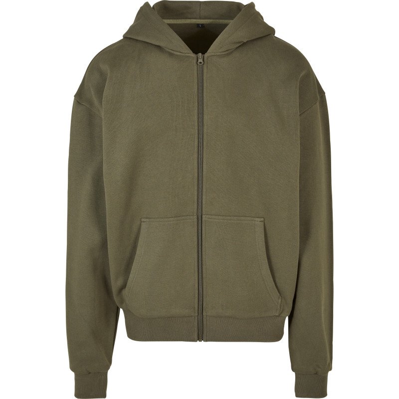 OLIVE ZIPPER HOODIE