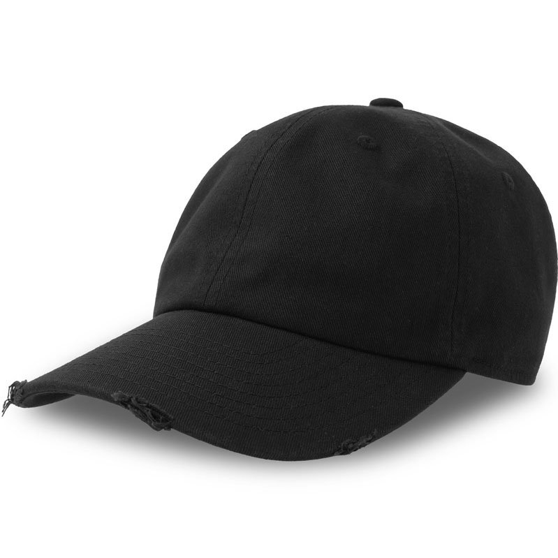DISTRESSED CAP | BLACK